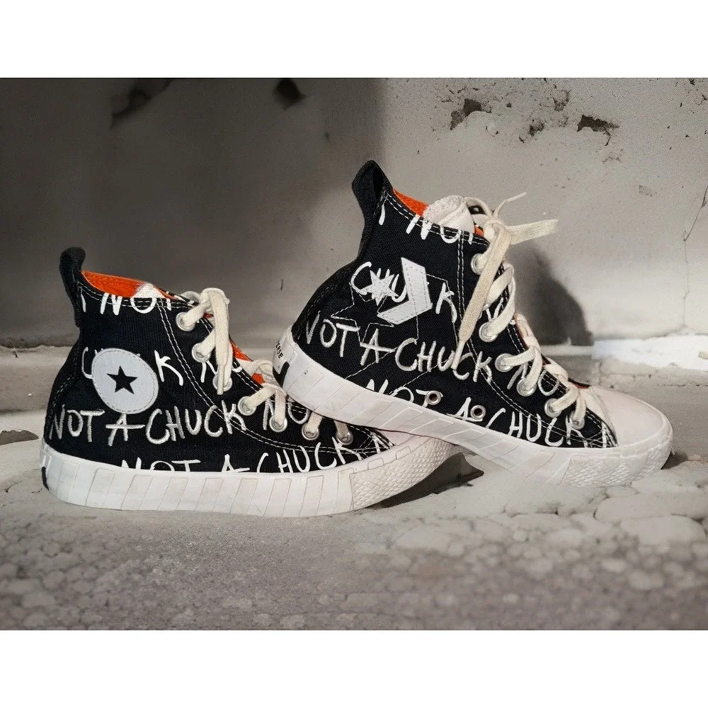 Converse Chuck Taylor All‎ Star High Top Graffiti Not A Chuck Shoes Youth 4